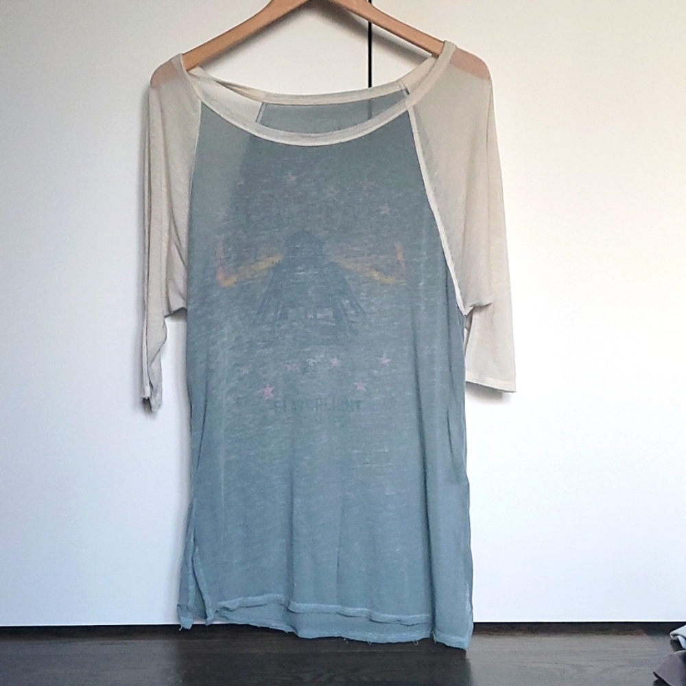 Free People xs Gauzy tshirt oversized